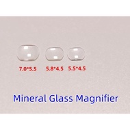 Watch Date Window Crystal Magnifier Tool Mineral Glass Magnifier Lens High Transparency Watch Glass 