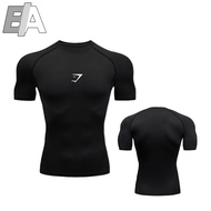 GYMSHARK ELEMENT COMPRESSION SPORTS T-SHIRT/ SHARK T-SHIRT GYM SHARK COMPRESSION/ GYM T-SHIRT/ GYM T