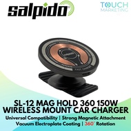 Salpido SL-12 Mag Hold 360 15W Wireless Mount Car Charger Holder with Strong Magnetic Attachment