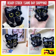 Punk Style Cute Cat Plushie Keychain
