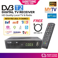New Dekoder DVB T2 MYTV Myfreeview Decoder HDTV DVBT2 Tuner Digital TV Receiver Malaysia My Freeview