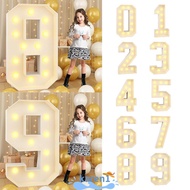 KAREN Giant Birthday Figure, Giant Numbers Light Up Balloons LED Light Balloon, Lighted Numbers 91cm
