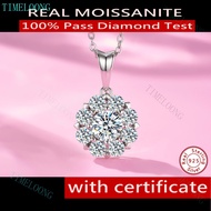 Pass Diamond Test All Real Moissanite Pendant Necklace With GRA Certificate S925 Silver VVS1 3EX D C