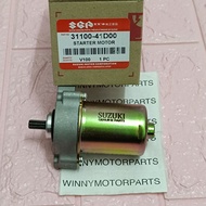 MOTOR HIDUP ENJIN SUZUKI V100 STARTER MOTOR ORIGINAL THAI SUZUKI GENIUS PARTS WINNYMOTORPARTS
