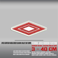 MERAH UMBRO LOGO WHITE RED HDP-511 PATCH EMBROIDERY LOGO/ EMBLEM