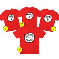 T-shirts for boys and girls aged 1-10 years, Thing 1, Thing 2, Mother of All Things, Cartoon Charact