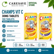 CHAMPS VIT C 30MG TABLET 100’S ORANGE | BLACKCURRANT (EXP:01/2027)