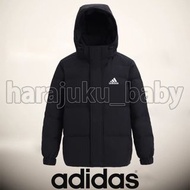 Adidas 90白鴨絨 連帽短款加厚防風情侶款連帽羽絨服 秋冬季 羽絨外套 Puffer Down Jacket 羽絨褸 防水 防風 外套 外褸 風褸 Parka 滑雪褸 Snow Board Sk