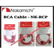 NAKAMICHI RCA CABLE 2-CHANNEL - NK-RCP1 (1 METER) / NK-RCP2 (2 METER) / NK-RCP5 (5 METER)
