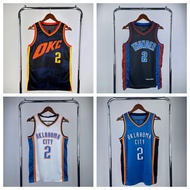 [Hot pressed]Oklahoma City Thunder Basketball Jersey With LOGO Williams Westbrook Holmgren Alexander