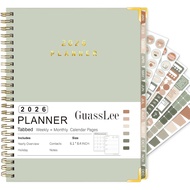 GuassLee 2026 Planner - Hardcover Daily Planner from Jan 2026-Dec. 2026 - A5 Weekly & Monthly Calend