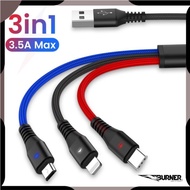 KABEL DATA 3IN1 CHARGER ORIGINAL PREMIUM LIGHT CHARGING PENGECAS USB