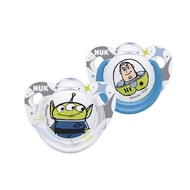 NUK Genius Baby Soother, 0-6Month & 6-18Month Silicone BPA Free, 2 Count (Allien & Buzz Toy Story)