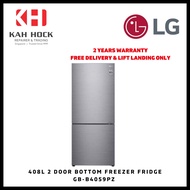 LG 408L 2 DOOR BOTTOM FREEZER FRIDGE WITH SMART INVERTER COMPRESSOR GB-B4059PZ - 2 YEARS LOCAL WARRANTY