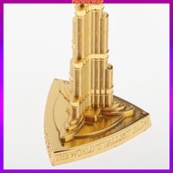 [tachiuwadaMY] Halifah Satue Landmark Building Home Decor Handmade Gifts Golden