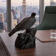 NESS Crow Statue, Home Decoration Seagull Simulation Crow Model, Creative Gothic Style 3D Printed Cr