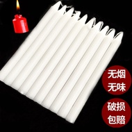 Smokeless Candle Export 6 White Candle Hebei Quality 20 White Rod Burning Factory cm Time Wax Hours 
