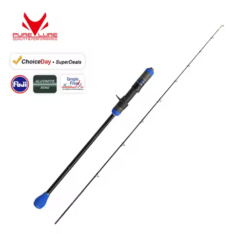 PURELURE Slow Jigging Rod 1.90M 6.35ft Solid Tip Salt water Spinning Baitcasting for Sea Fishing Rod