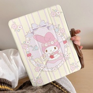 [Good Luck] Cartoon Squirrel Flower Melody iPad 10 Protective Case Apple iPad11 Flat Case Girl Heart