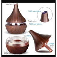 AL Ultrasonic Air Humidifier Aromatherapy Wood Grain 300ml KH98