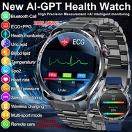 2026 New ECG+PPG Body Fat Analysis Health Smart Watch Uric Acid BP Blood Oxygen Bluetooth call Sport