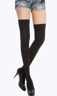 黑色 過膝壓力襪 280D