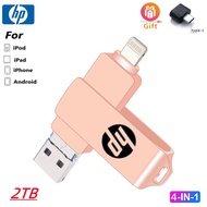 2TB USB3.0 4 in 1 OTG Flash Drive Metal Waterproof High speed 512GB 256GB 128GB U Disk pendrive for 