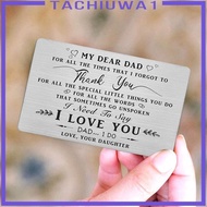 [Tachiuwa1] Engraved Wallet Insert Card Gift for Birthday Gift Christmas Valentine's Day