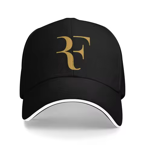 RF Roger Federer Trucker Hat Spring Golf Cap Unisex 2024 Baseball Cap Casual Outdoor Sunshade
