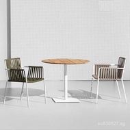 Casual Three-Piece Set Rattan Combination Outdoor Homestay Outdoor Hotel Dining Chair Table Chair Ba