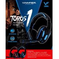 Vinnfier Toros 1 Gaming Headphone Extra Bass and Stereo Sound for Desktop (BLUE)