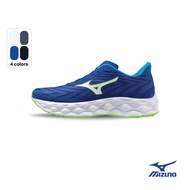 Mizuno Men Wave Sky 8 Running Shoes - Grey Navy Blue Black J1GC2402