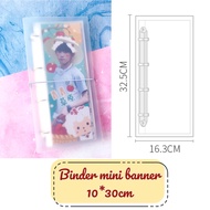 [BD06] MINI BANNER Binder and sheet 10*30cm