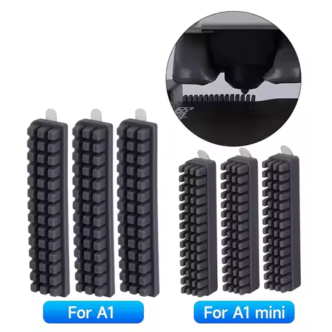 For Bambu Lab A1 Mini Nozzle Wiper Silicone Brush Cleaner Tool Hotbed Mounted For Bambu Lab 3D Print