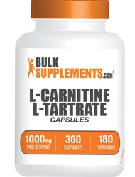 BulkSupplements.com L-Carnitine L-Tartrate Capsules - Carnitine Supplement, L Carnitine 1000mg Capsu