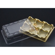 Mooncake box casing (6 mooncakes) 50gm to 75gm gold bottom / 金底月饼盒 / CN401