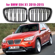 For BMW X1 Series E84  2010-2015 Gloss Black Front Bumper Dual Slat Front Kidney Grill Grille