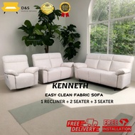 PRE ORDER KENNETH 1 Recliner +2+3 Seater Easy Clean Modern Sofa