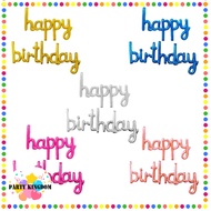 Party Kingdom Siamese Happy Birthday 1 Set Foil Balloon Set Small Letter HBD Set Birthday Party Deco