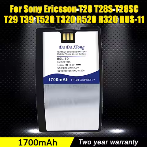 DaDaXiong 1700mAh BSL10 BSL-10 Battery for Sony Ericsson T28 T28S T28SC T29 T39 T520 T320 R520 R320 