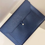 【蒔設計-客製化】商務皮革質感文件夾/平板PAD包 商務藍