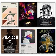 Inspired Avicii DJ Music Modern Retro Art Poster Canvas Painting Wall Prints Picture for Living Room