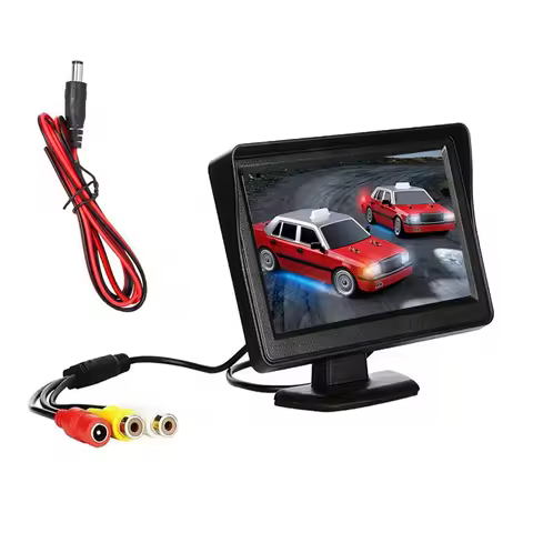 XTECH DC 9V-24V 4.3 Inch Car Rearview Monitor Kit TFT LCD Car Rear View Camera Reversing Parking Sys