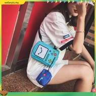 AVOCADD Small Bags, Adventure Time Cartoon Anime ssbody Bag, Fun Double Soft BMO Robot Shoulder Bag 