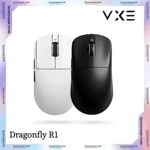 ATK Vxe Dragonfly R1 Mouse Black White R1 Se Pro Mouse 4K Receiver Lightweight Pc Wireless Bluetooth