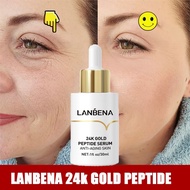 【Ready Stock】LANBENA Original 24K Gold Six Peptides Serum