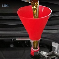 LIDU1 Automotive Engine Oil Filling Funnel Visible Car Engine Oil Funnel Leakproof