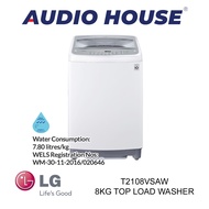 LG T2108VSAW 8KG TOP LOAD WASHER ***2 YEARS LG WARRANTY***