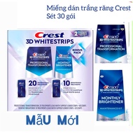 Set of 30 Crest 3D Whitestrips Professional Teeth Whitening Strips (New Model)