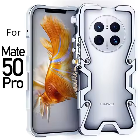 Shockproof Metal Bumper Case For Huawei Mate 60 Pro+ 40 50 Pro Case Luxury Alunimun Cover Funda For 